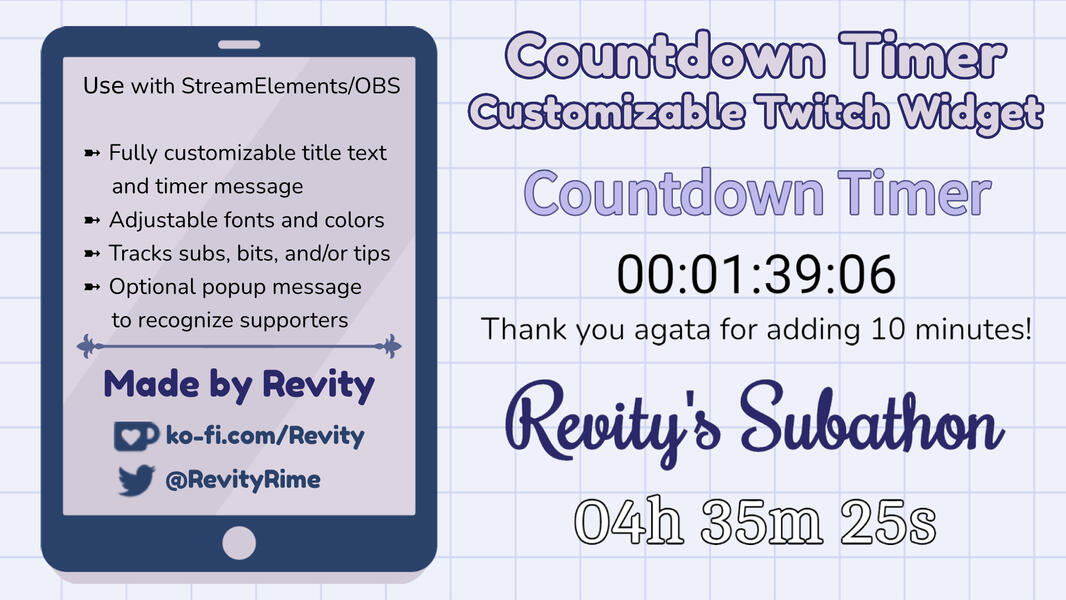 P2U Countdown Timer Widget